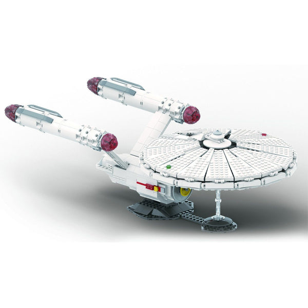 Modbrix - USS Enterprise NCC - Modellbau Raumschiff - 1220 Klemmbausteine Weltraum Und Sci-Fi Gubrix 