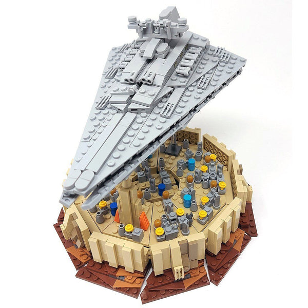 Modbrix - The Empire Over Jedha City Sternenkreuzer - Modellbau Raumschiff - 1002 Teile Weltraum Und Sci-Fi Gubrix 