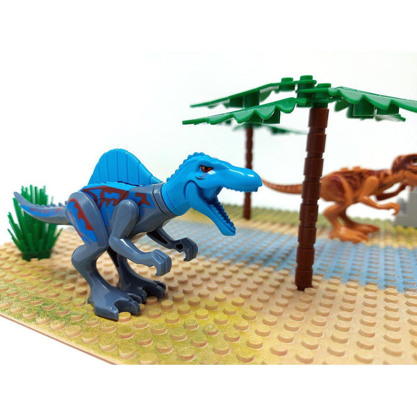 Modbrix - Dinoworld Dinosaurier Spielset - Modellbau Figuren - 84 Klemmbausteine Figuren Gubrix 