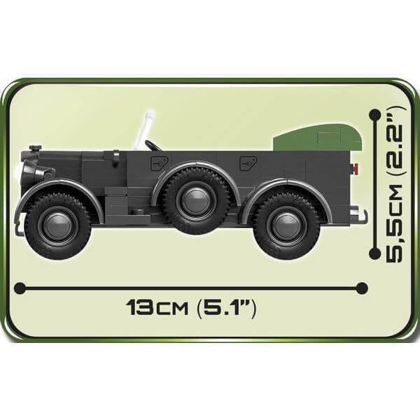 Cobi - 2405 1937 HORCH 901 KFZ.15 - Modellbau Auto - 185 Klemmbausteine Militär Gubrix 