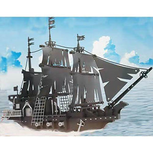 Modbrix - Black Pearl Piratenschiff - Modellbau Schiff - 659 Klemmbausteine Schiffe Gubrix 