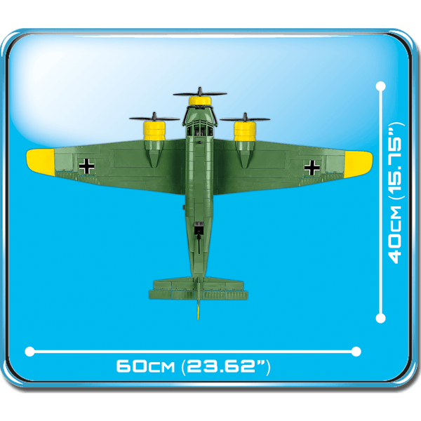 Cobi - 5710 Junkers WW2 Deutsche Luftwaffe - Modellbau Militär - 548 Bauteile Militär Gubrix 