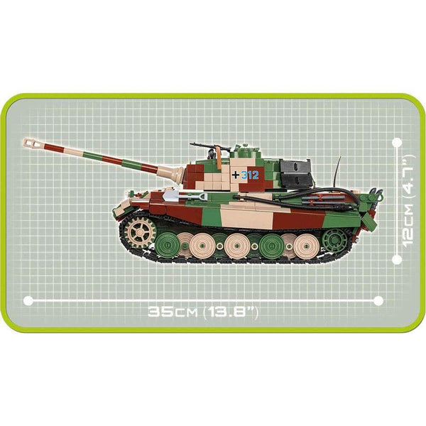 Cobi - 2540 Small Army - Königstiger - Modellbau Panzer - 1000 Klemmbausteine Militär Gubrix 