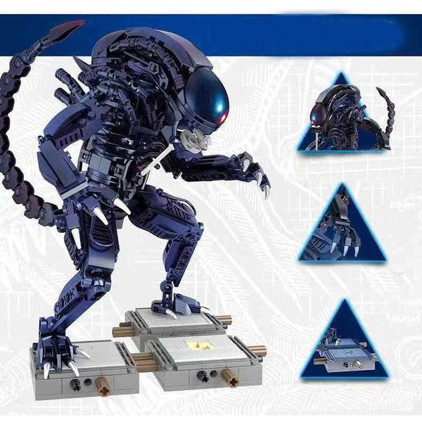 Jack 83040 - Alien Xenomorph Figur, 603 Klemmbausteine Figuren Gubrix 