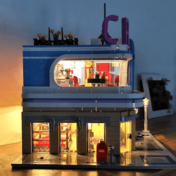 Mould King 16001 - American Diner Restaurant mit LED Häuser (Architektur) Gubrix 
