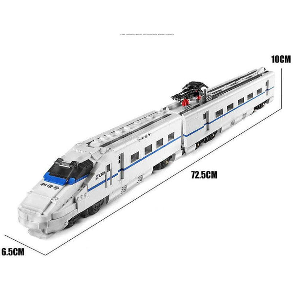 Mould King - 12002 RC Shinkansen Zug - Modellbau Eisenbahn - 1808 Klemmbausteine Ferngesteuerte Modelle Gubrix 