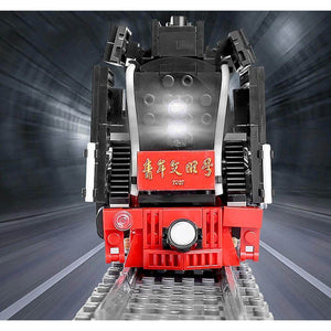 Mould King - 12003 historische Qian Jin RC Lokomotive mit Tender - Modellbau Zug - 1552 Bauteile Ferngesteuerte Modelle Gubrix 