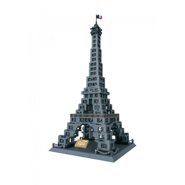 Wange - 5217 Eiffelturm Paris - Modellbau Architektur - 978 Klemmbausteine Häuser (Architektur) Gubrix 