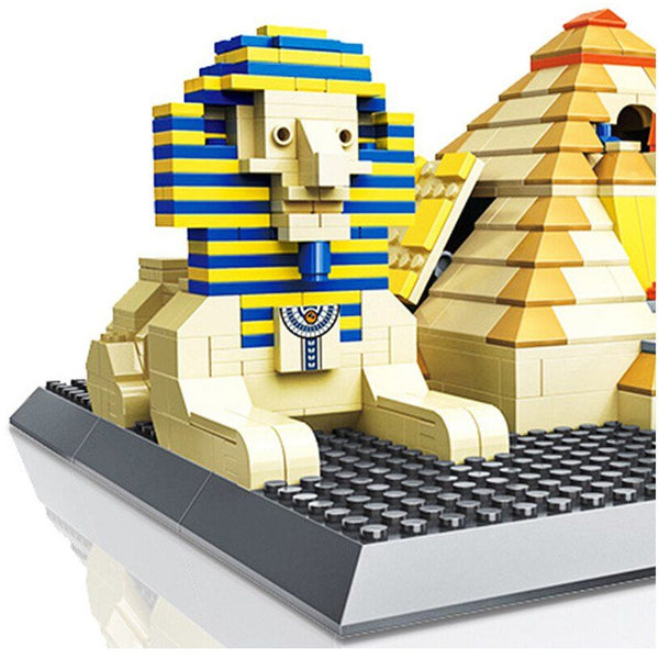 Wange - 4210 Die Pyramiden von Gizeh - Modellbau Architektur - 622 Klemmbausteine Häuser (Architektur) Gubrix 