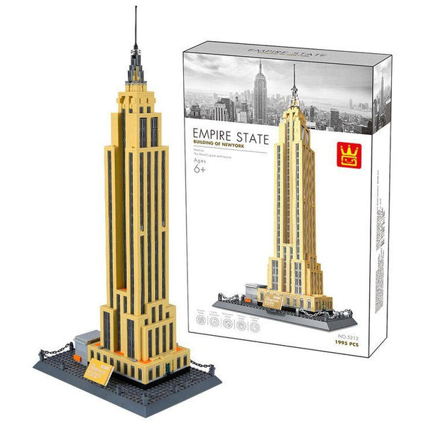 Wange - 5212 Empire State Building New York - Modellbau Architektur - 1995 Klemmbausteine Häuser (Architektur) Gubrix 