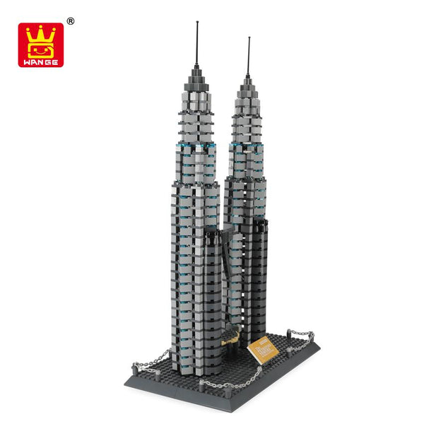Wange - 5213 Petronas Towers Kuala Lumpur - Modellbau Architektur - 1160 Klemmbausteine Häuser (Architektur) Gubrix 
