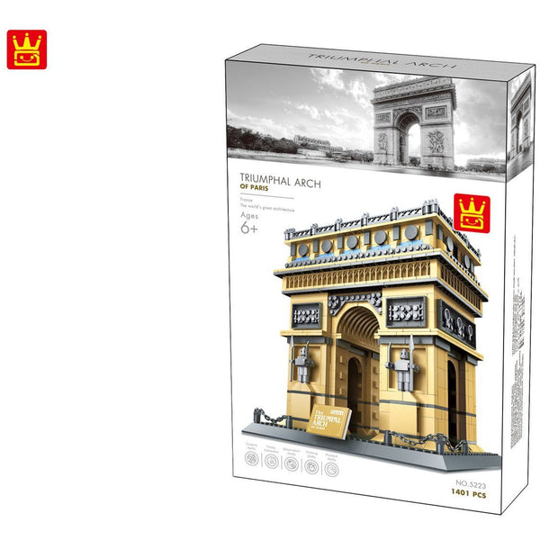 Wange - 5223 Triumphbogen Paris - Modellbau Architektur - 1401 Klemmbausteine Häuser (Architektur) Gubrix 