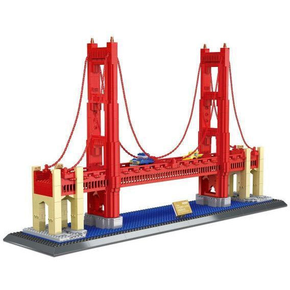Wange - 6210 Golden Gate Bridge San Francisco - Modellbau Architektur - 2038 Klemmbausteine Häuser (Architektur) Gubrix 
