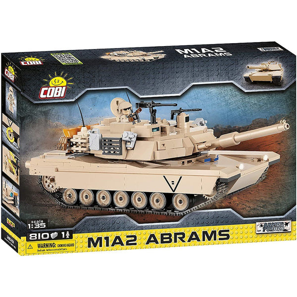 Cobi - 2619 Abrams mit U.S. Army Minifigur - Modellbau Panzer - 810 Bauteile Militär Gubrix 
